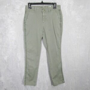 Quince Womens Pants Size 27 Green Casual Chinos Stretch Trousers Ladies